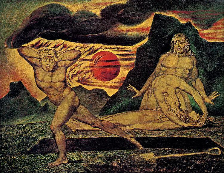 William Blake The murder of Abel oil painting picture